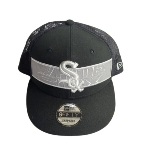 New Era 9 Fifty Mens Chicago White Sox Adjustable Strap Back Mesh Hat Cap OS New - Picture 1 of 4
